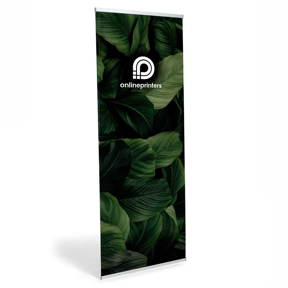 Banderol Wrapping Trycka Rollup displays L-banderollersystem 80x200cm