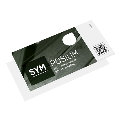 Papier-Eintrittskarten, einseitig bedruckt.