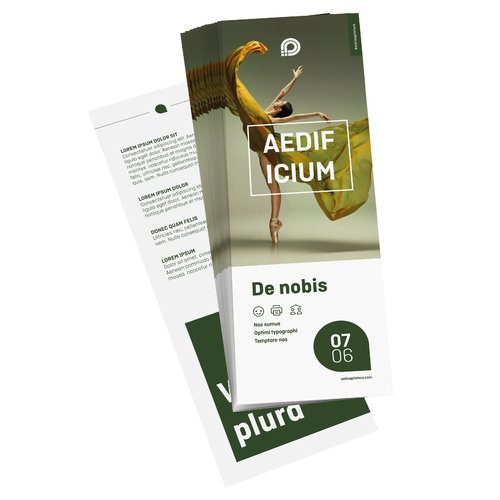 UV-lack Flyers, 1/3 A4, tryckt på båda sidor 1