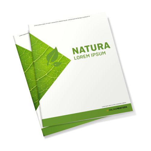 Broschyrer, eko-/naturpapper, Stående format, A6 1
