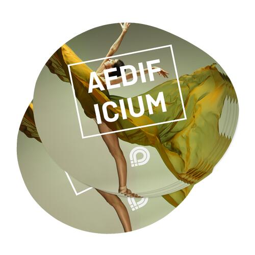 Pappersetikett, rund, självhäftande.