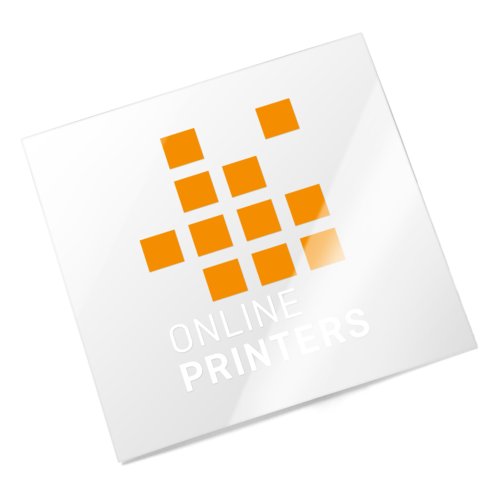 Transparenta reklamdekaler med vittryck 1