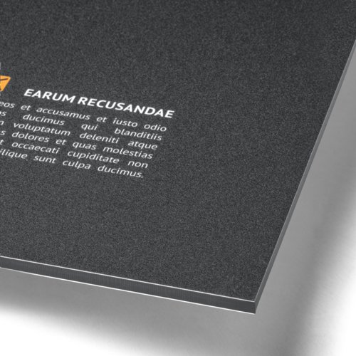 Aluminiumkompositpanel i anpassad form.