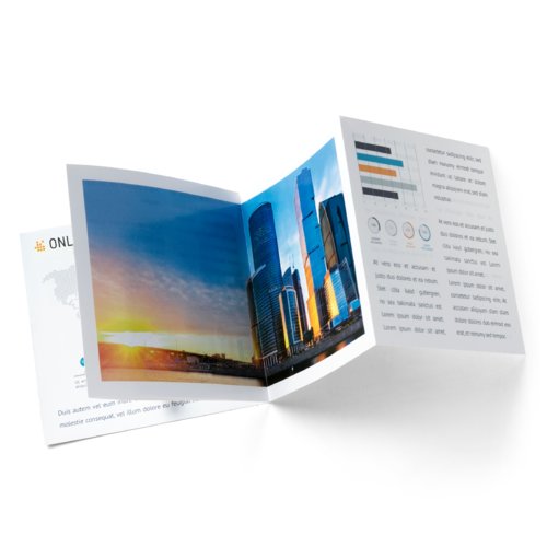 Foldrar, stående format med UV-lack, CD-Format 6