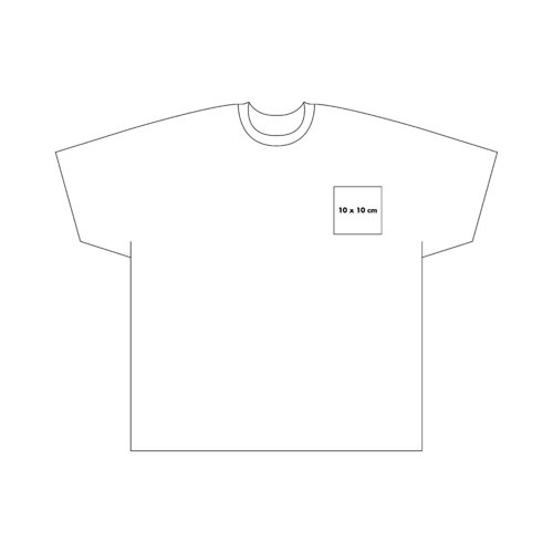 Vit t-shirt i bomull med rund hals.