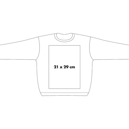 Sweatshirt i bomull med rund hals och lnga rmar.