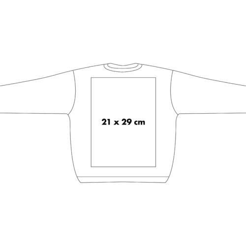 Sweatshirt i tyg med lnga rmar och rund halsringning.