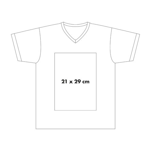 T-shirt i bomull med V-ringning och korta rmar.