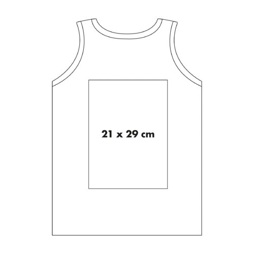 Tanktop i bomull med sportig skrning.