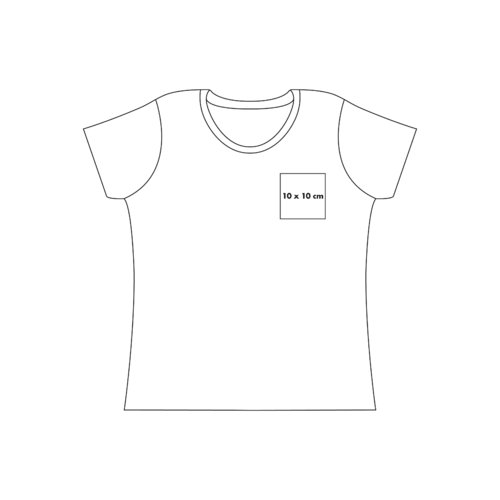 T-shirt i bomull fr damer med rund hals och korta rmar.