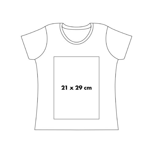 T-shirt i bomull fr damer med korta rmar.