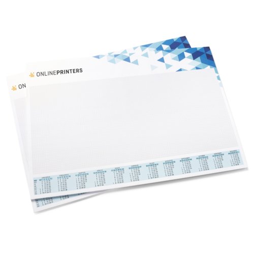 Skrivbordsunderlgg av papper, individuellt anpassningsbar.