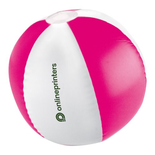 Rosa badboll i plast.