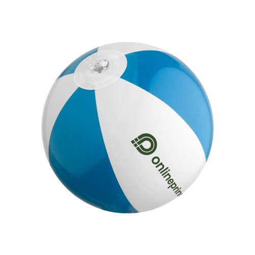 Bl plastbadboll med luftventil.