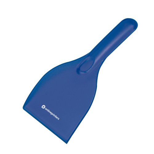 Bl isskrapa i plast med handtag.
