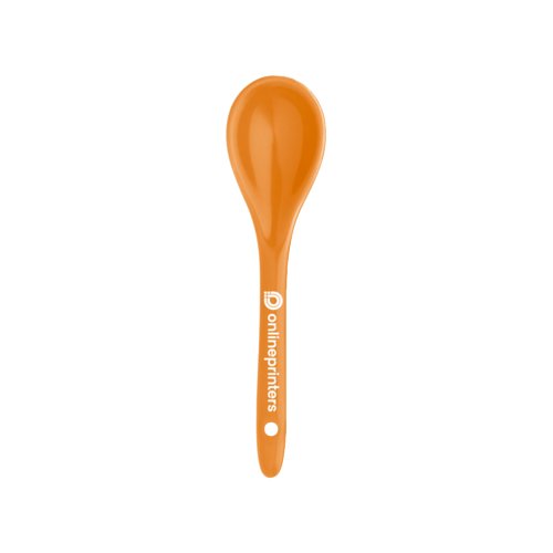 Orange keramiksked med hnghl.