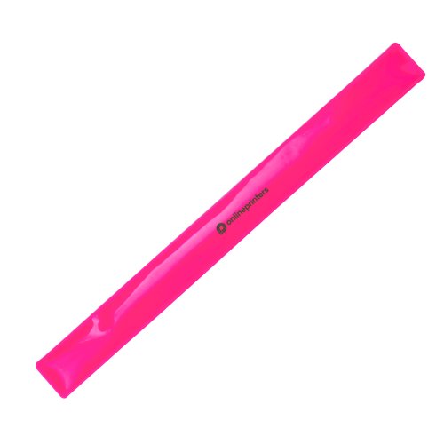 Rosa snpparmband i plast.