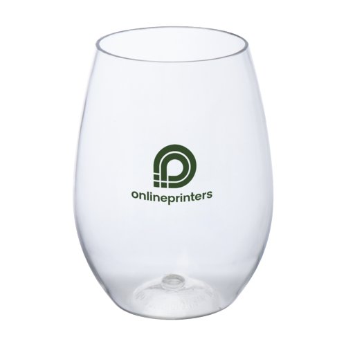 Transparent drickskopp i plast.