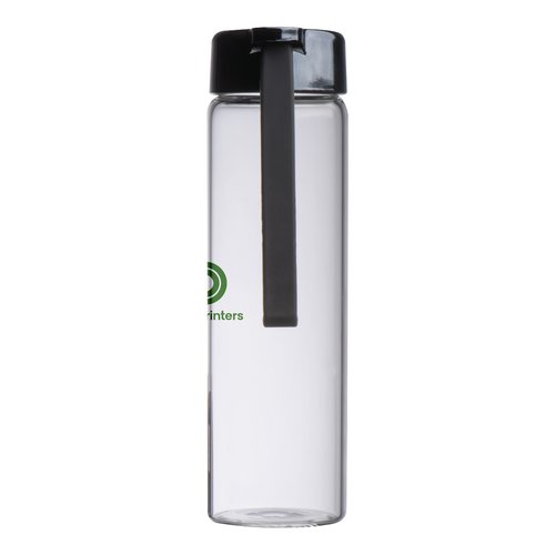 Transparent glasflaska med PP-lock och brgla.