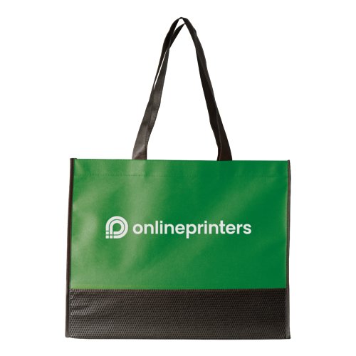 Grn fiberdukspse med brhandtag.