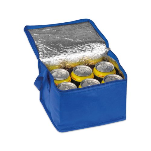 Bl kylvska i non-woven-material med brhandtag och dragkedja.