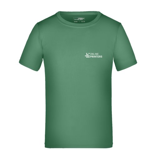 Grn sport-t-shirt fr barn.