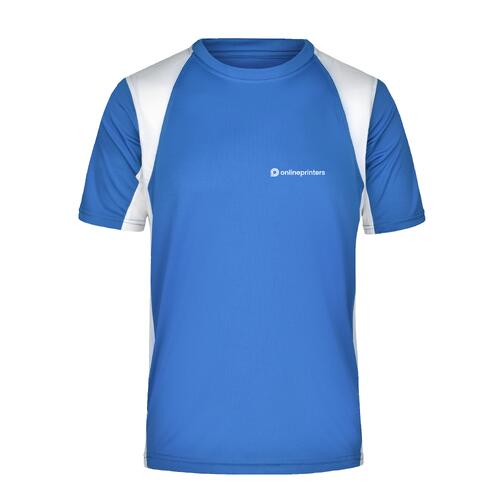 Bl� funktionstr�ja i polyester f�r m�n.