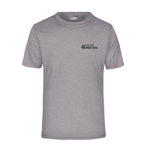 Grmelerad polyester t-shirt med korta rmar.