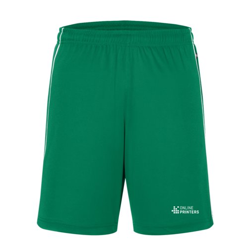 Grna lagshorts i funktionsmaterial med elastisk midja.