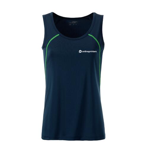 Marinbl� polyester sportlinne f�r dam.