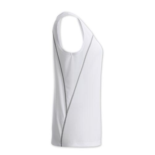 Vit sportlinne i polyester f�r dam.
