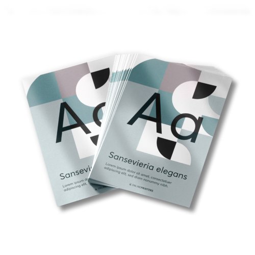 Vikta kort med effektfärger, stående format, 5,0 x 9,0 cm 5