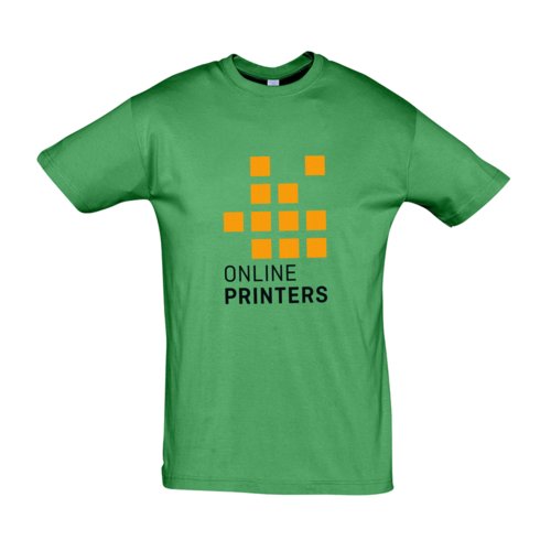 Grn T-shirt i bomull, unisexmodell.