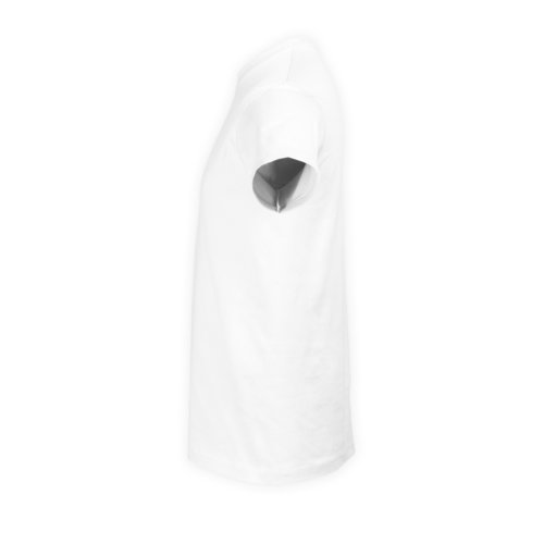 Vit T-shirt i bomull fr mn med korta rmar.