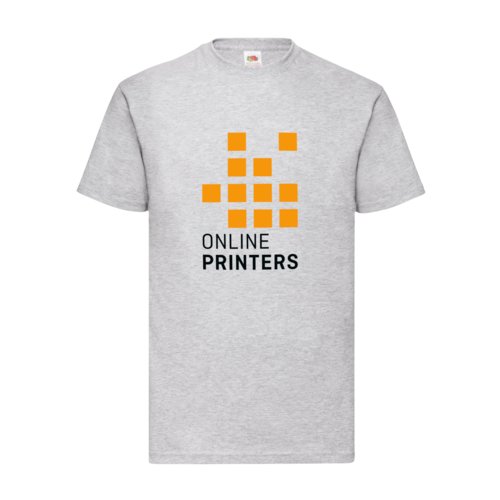 Grmelerad T-shirt i bomull fr mn med korta rmar.