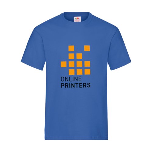 Kungsbl bomulls-T-shirt fr mn med korta rmar.