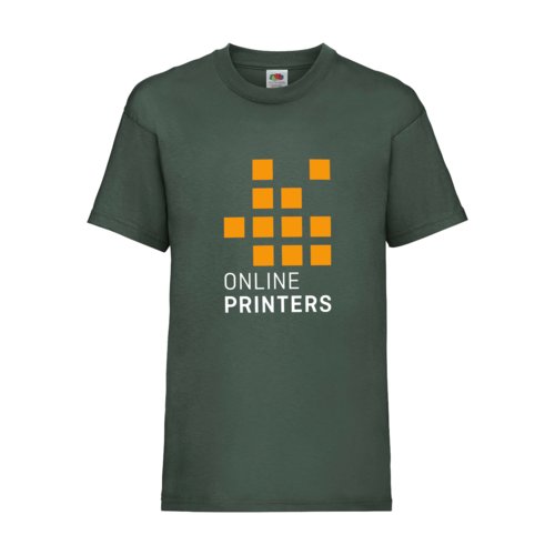 Grn T-shirt i bomull med korta rmar och rund hals.