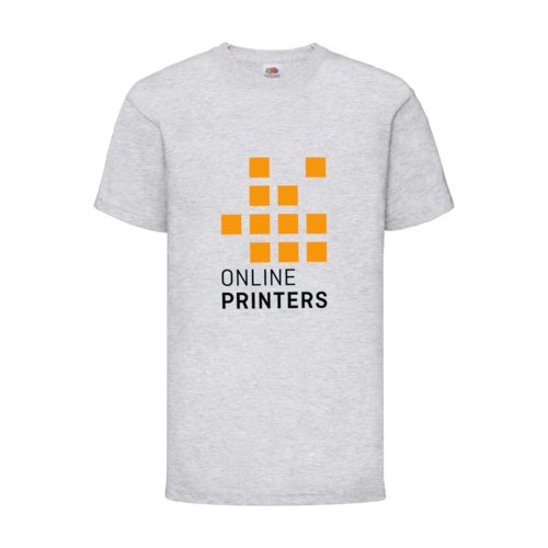 Grmelerad bomulls-T-shirt fr barn med korta rmar.