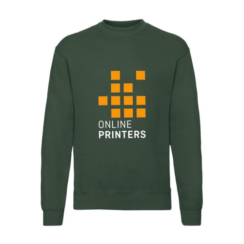 Grn sweatshirt i bomull med lnga rmar.