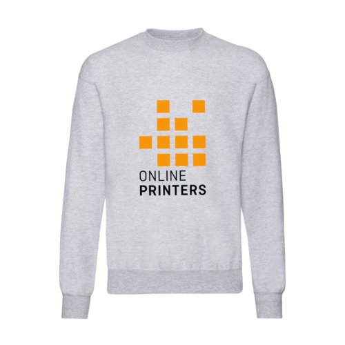 Grmelerad sweatshirt i bomull och polyester fr mn.