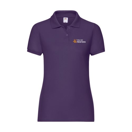 Violet dam-piktrja i polyester-bomullsblandning.