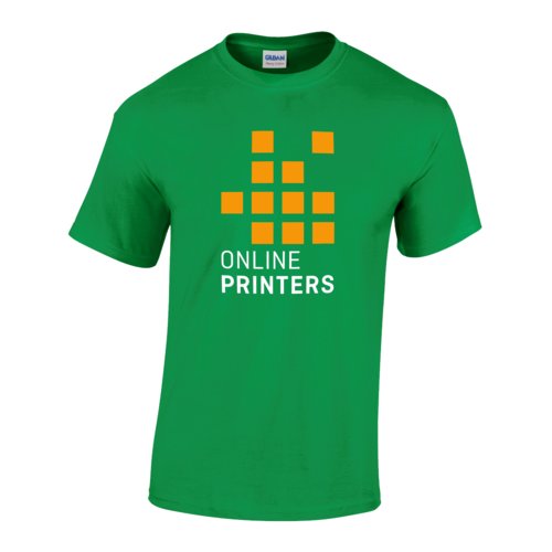 Grn T-shirt i bomull med korta rmar och rund hals.