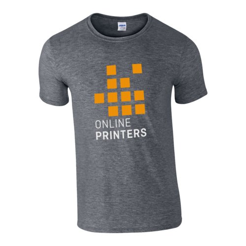 Grmelerad T-shirt i bomull fr mn.