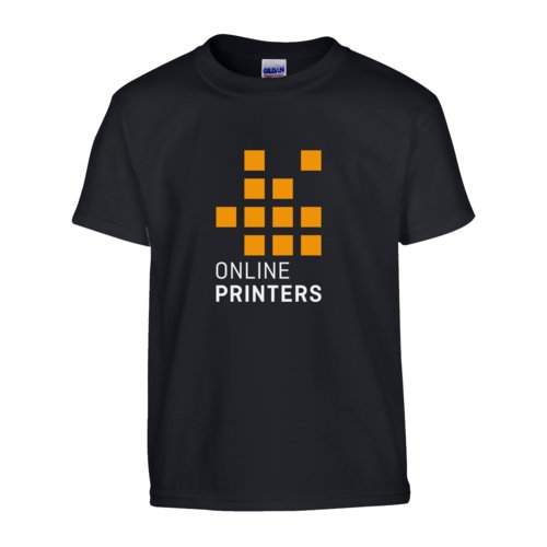 Svart T-shirt i bomull, unisexpassform och korta rmar.