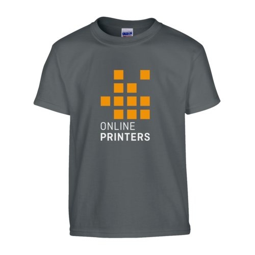 Antracitfrgad unisex T-shirt i bomull med korta rmar.