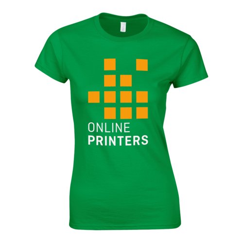 Grn t-shirt i bomull med korta rmar och rund hals.
