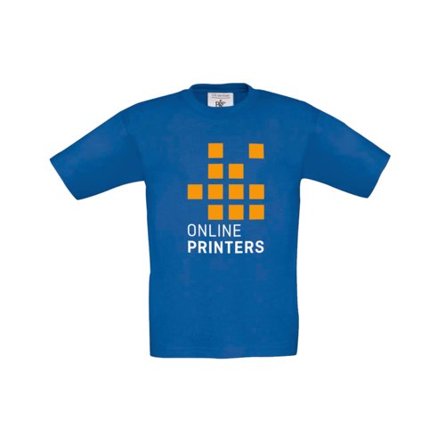 Kungsbl barn-t-shirt i bomull med korta rmar.