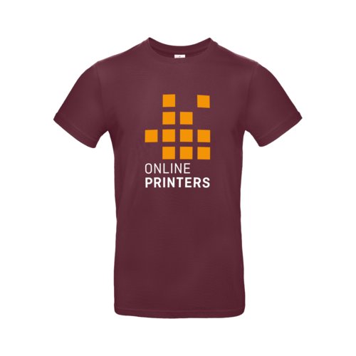 Vinrd herr-t-shirt i bomull med korta rmar.