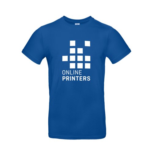Kungsbl bomulls-T-shirt fr mn med korta rmar.