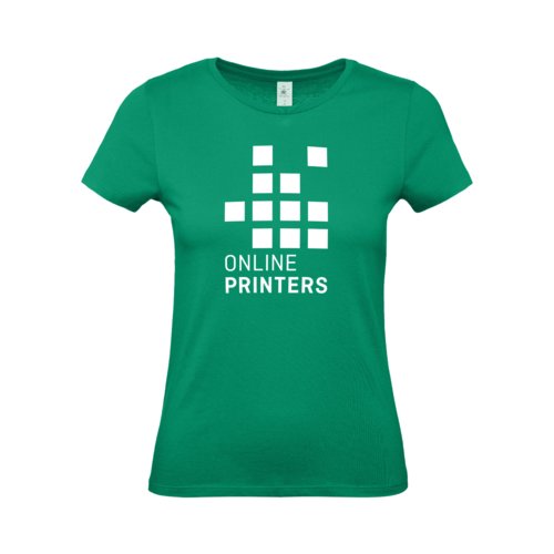 Grn T-shirt i bomull med korta rmar.